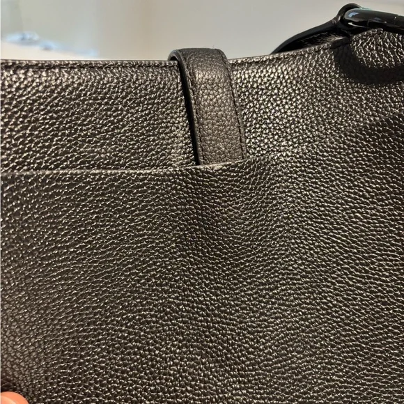 Rebecca Minkoff Megan Black Bucket Bag | Edgy Leather Crossbody Bag - Picture 8 of 8